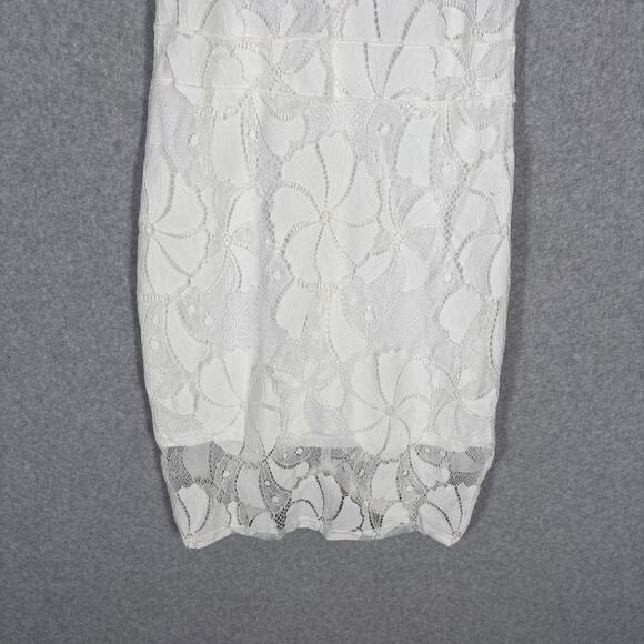 Meaneor Dress Small Lace Sheer Back Romantic Bachelorette Party Resort Cruise - Picture 3 of 12